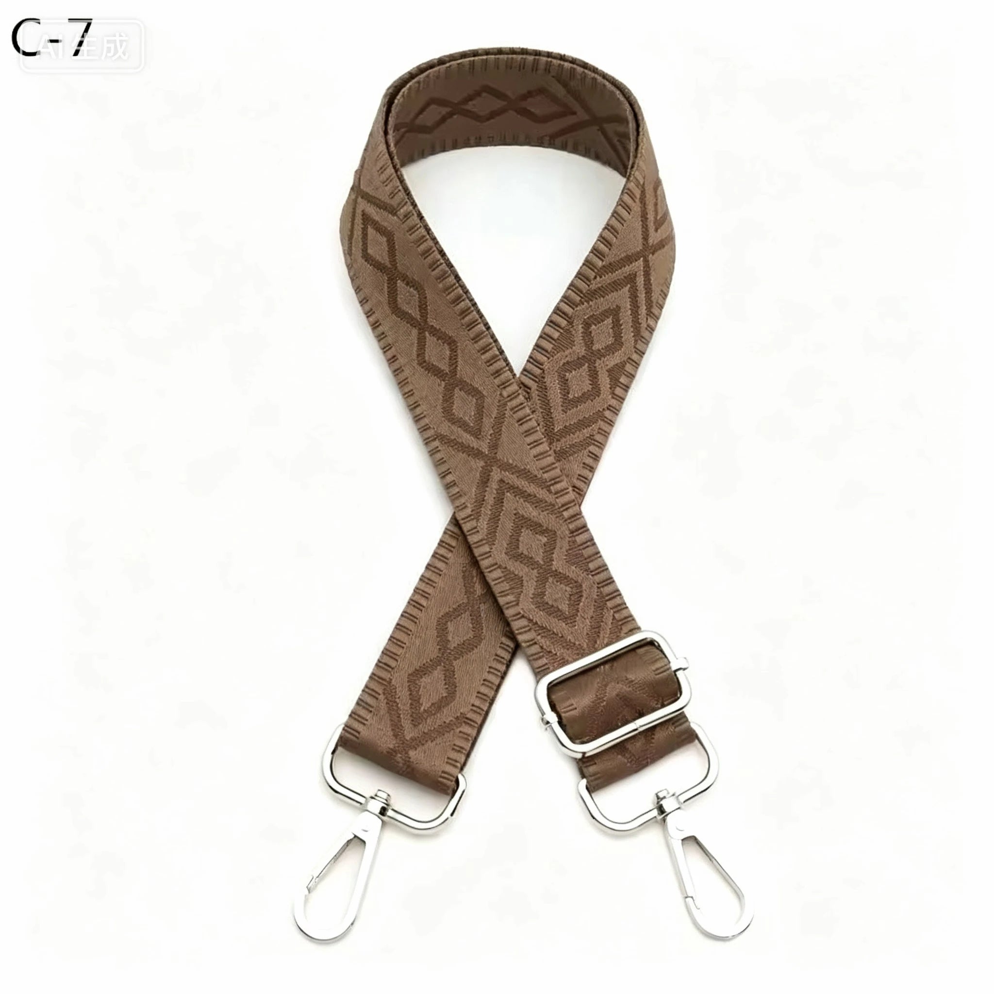 Jacquard Crossbody Bag Strap