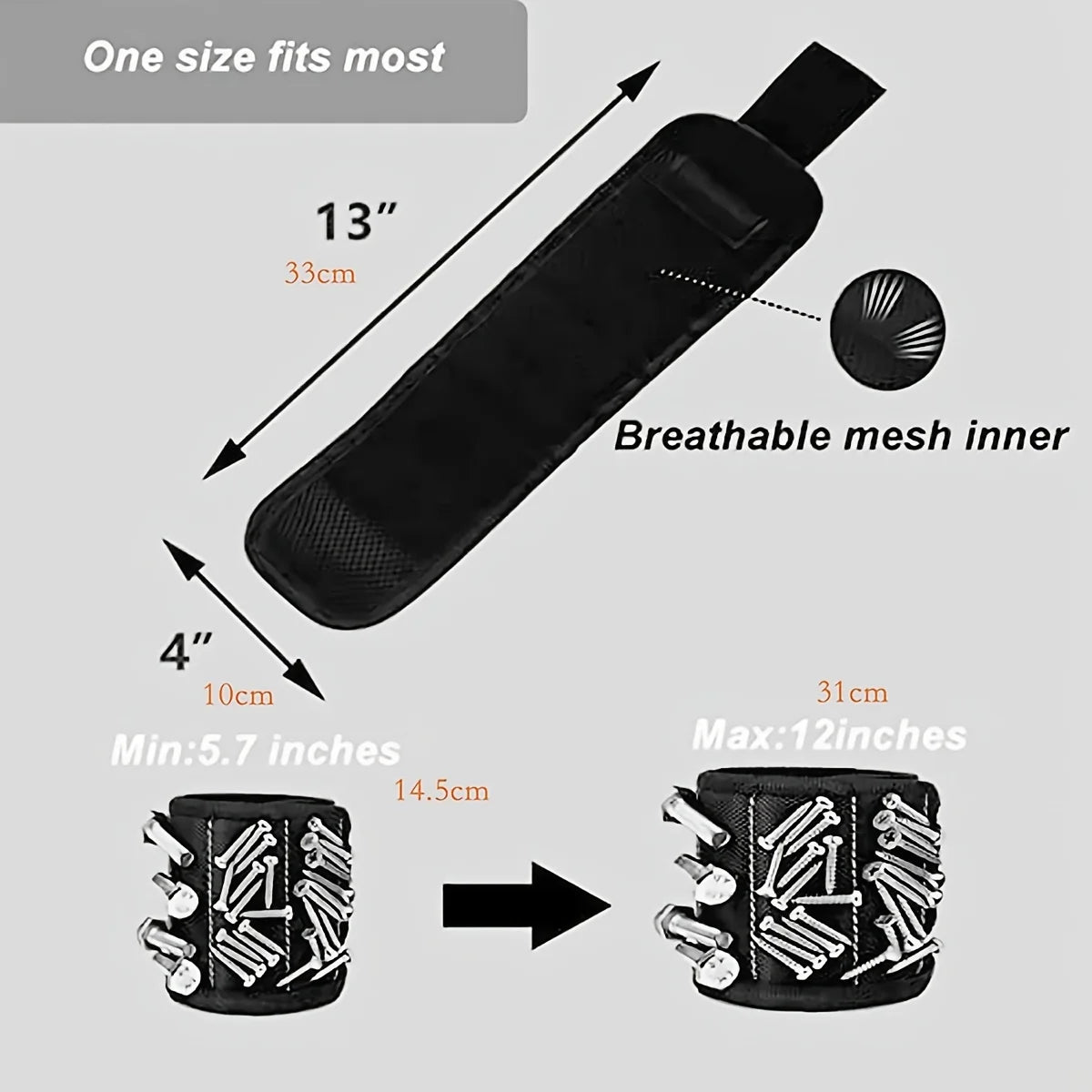 Magnetic Screw Wristband