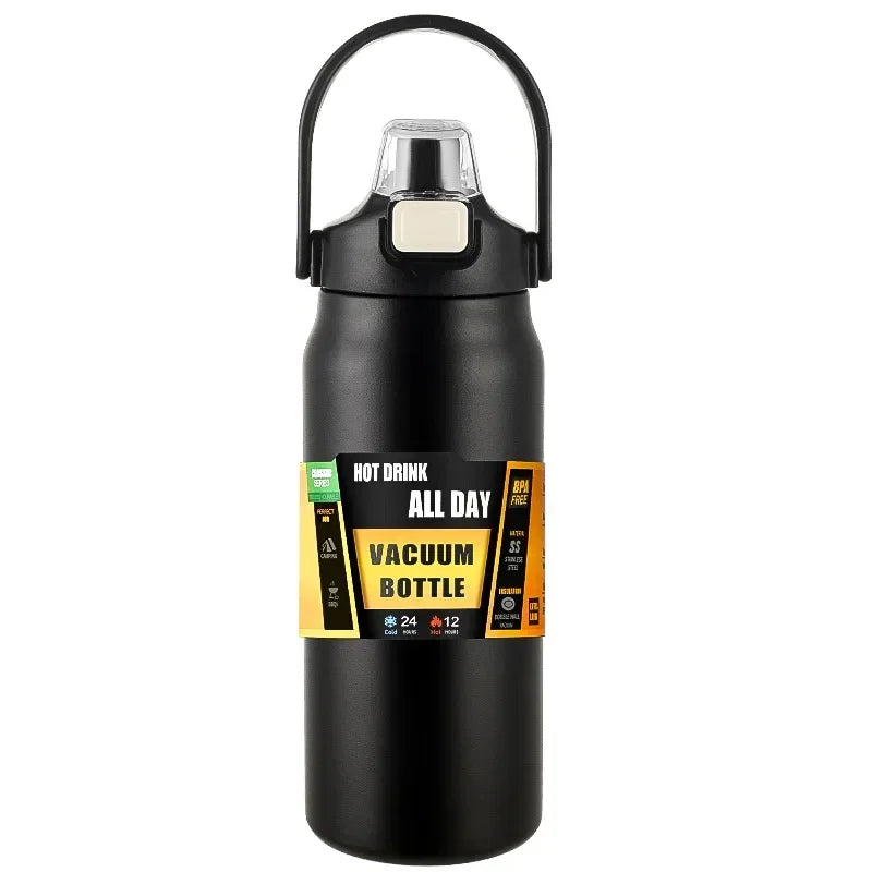 Insulated Sports Thermos with Straw