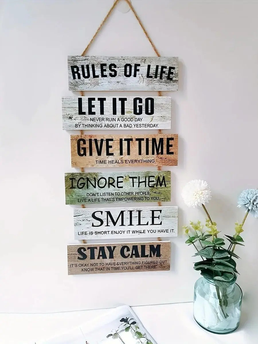 Wooden Inspirational Wall Art