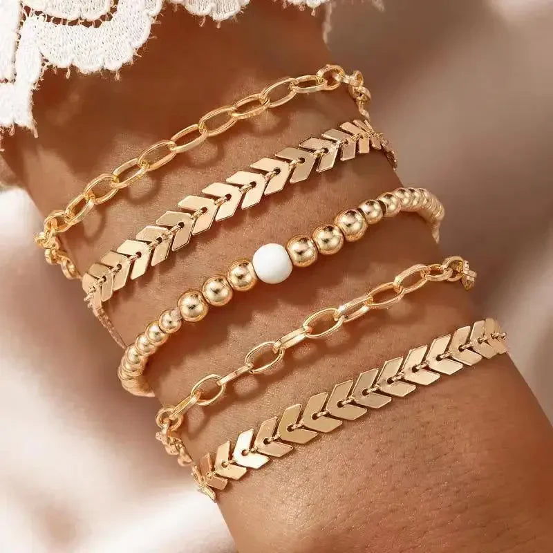 Boho Charm Bracelet Set (6 Pieces)