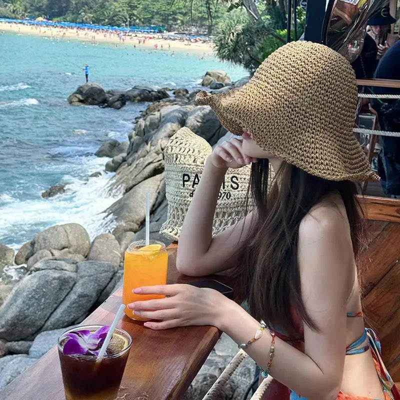 Woven Straw Sun Hat