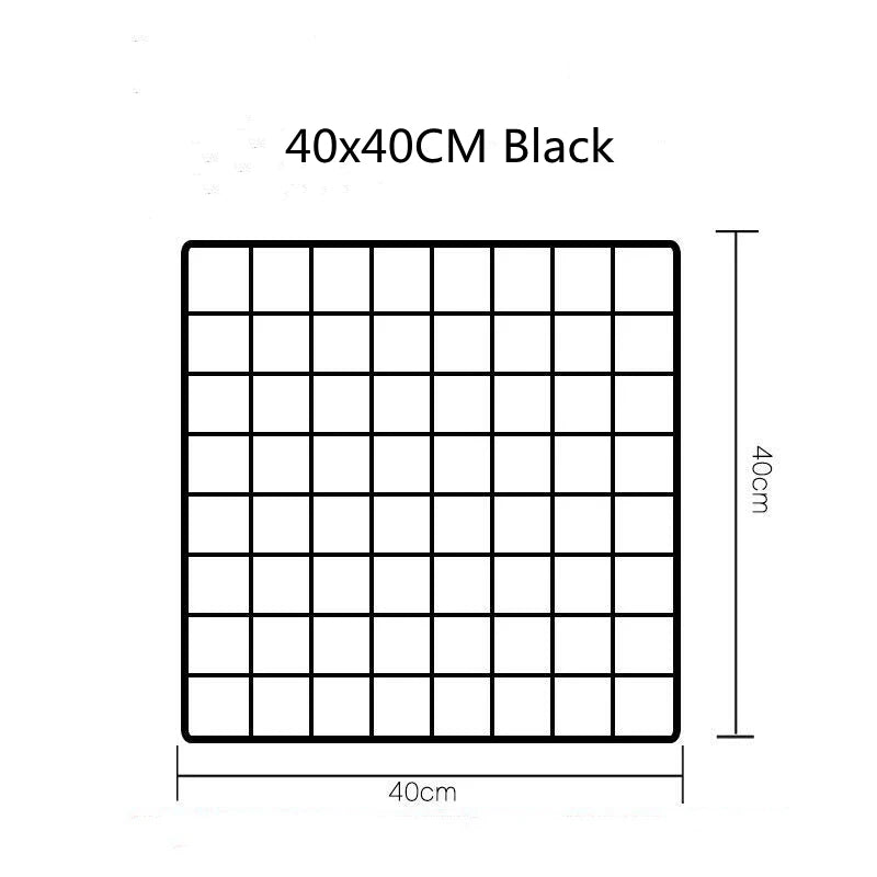 Iron Grid Photo Display Panel
