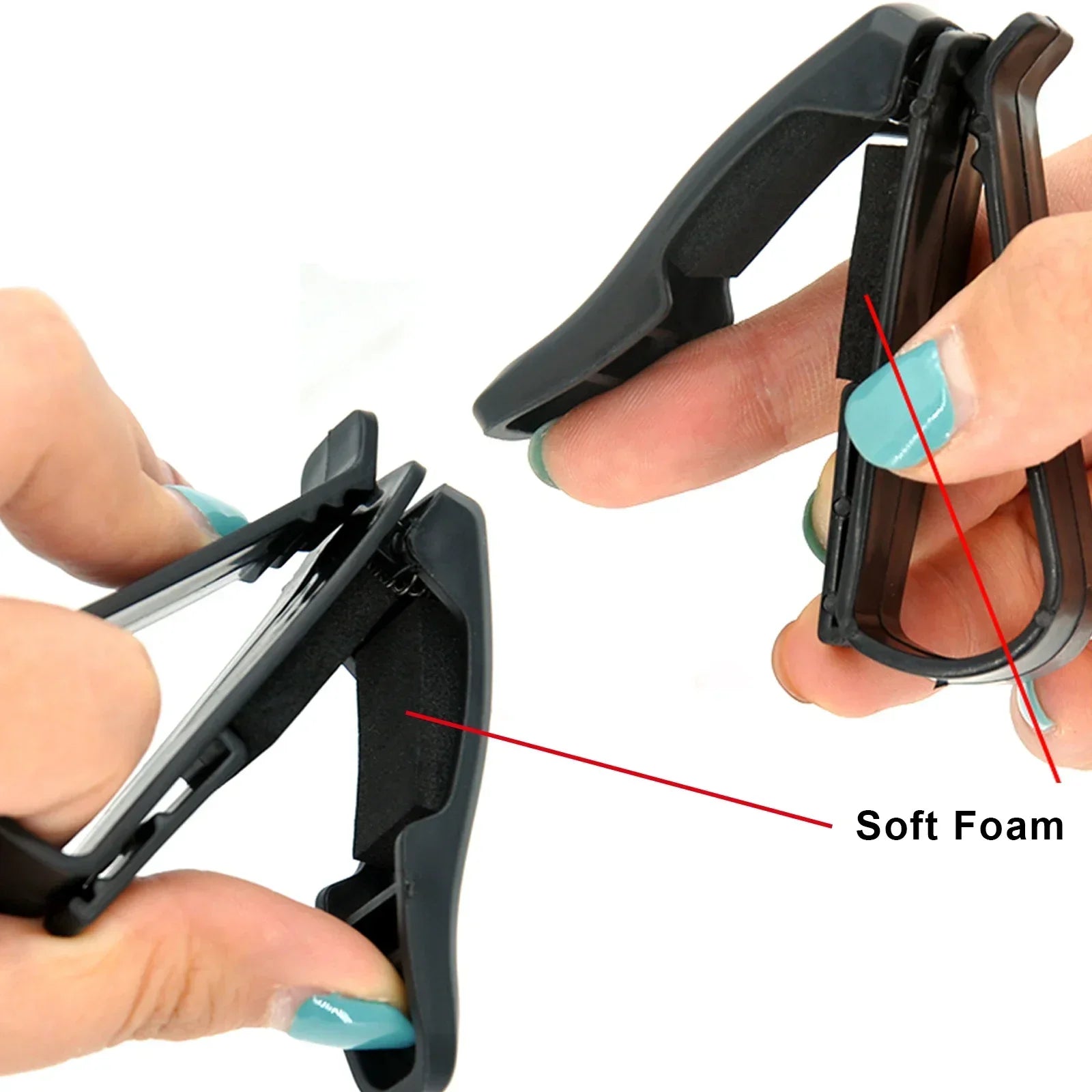 Car Visor Glasses & Card Holder (2-Pack)