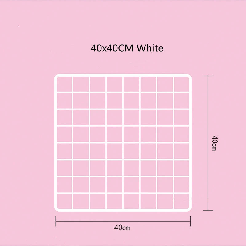 Iron Grid Photo Display Panel