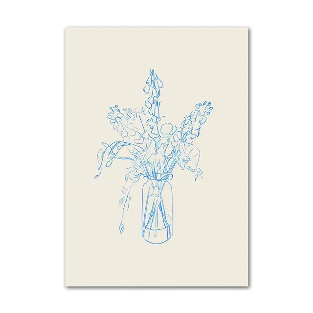 Minimalist Lemon Vase Wall Art