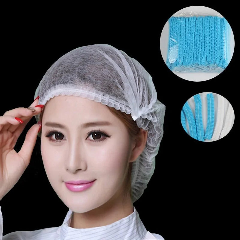 Disposable Bouffant Caps (100-Pack)
