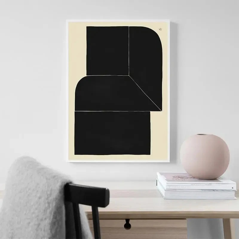 Minimalist Lemon Vase Wall Art