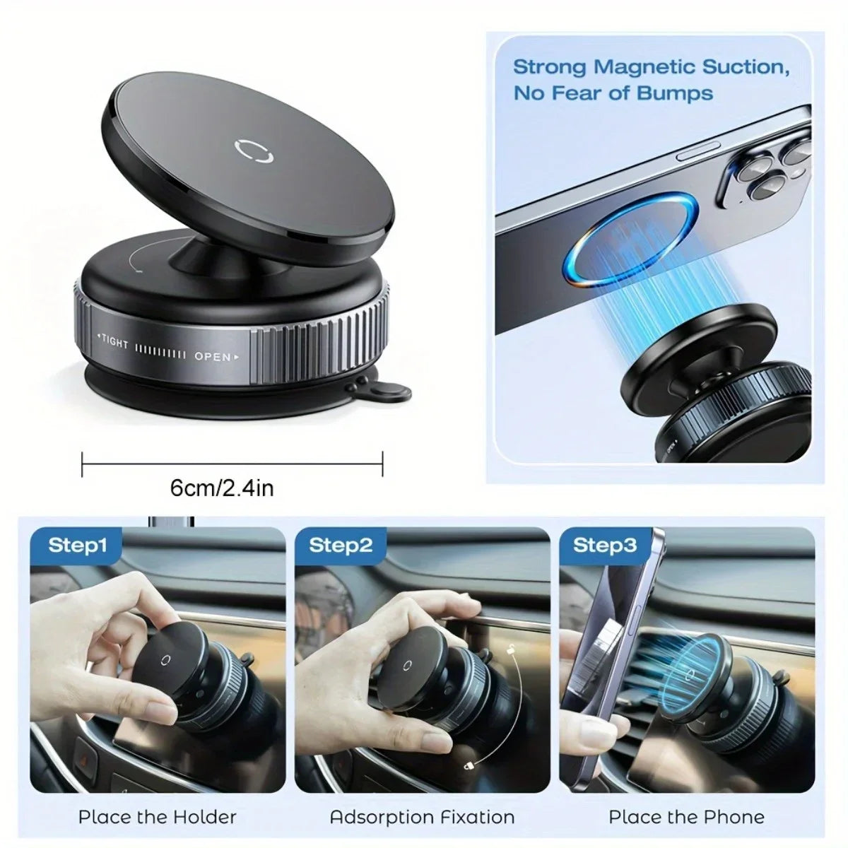 Magnetic Vent Car Phone Holder