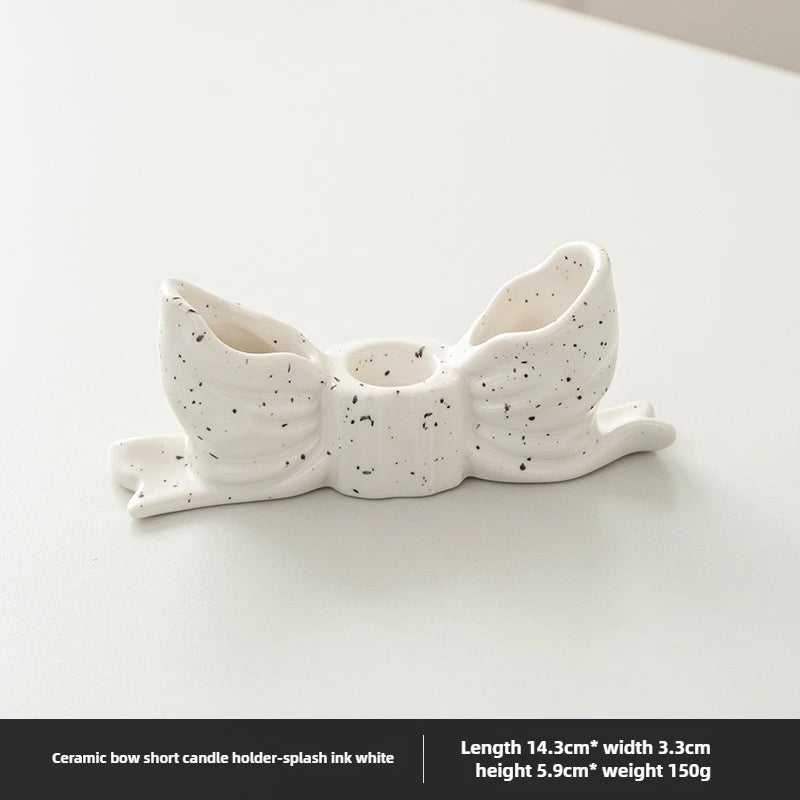 Elegant Bow Candle Holder