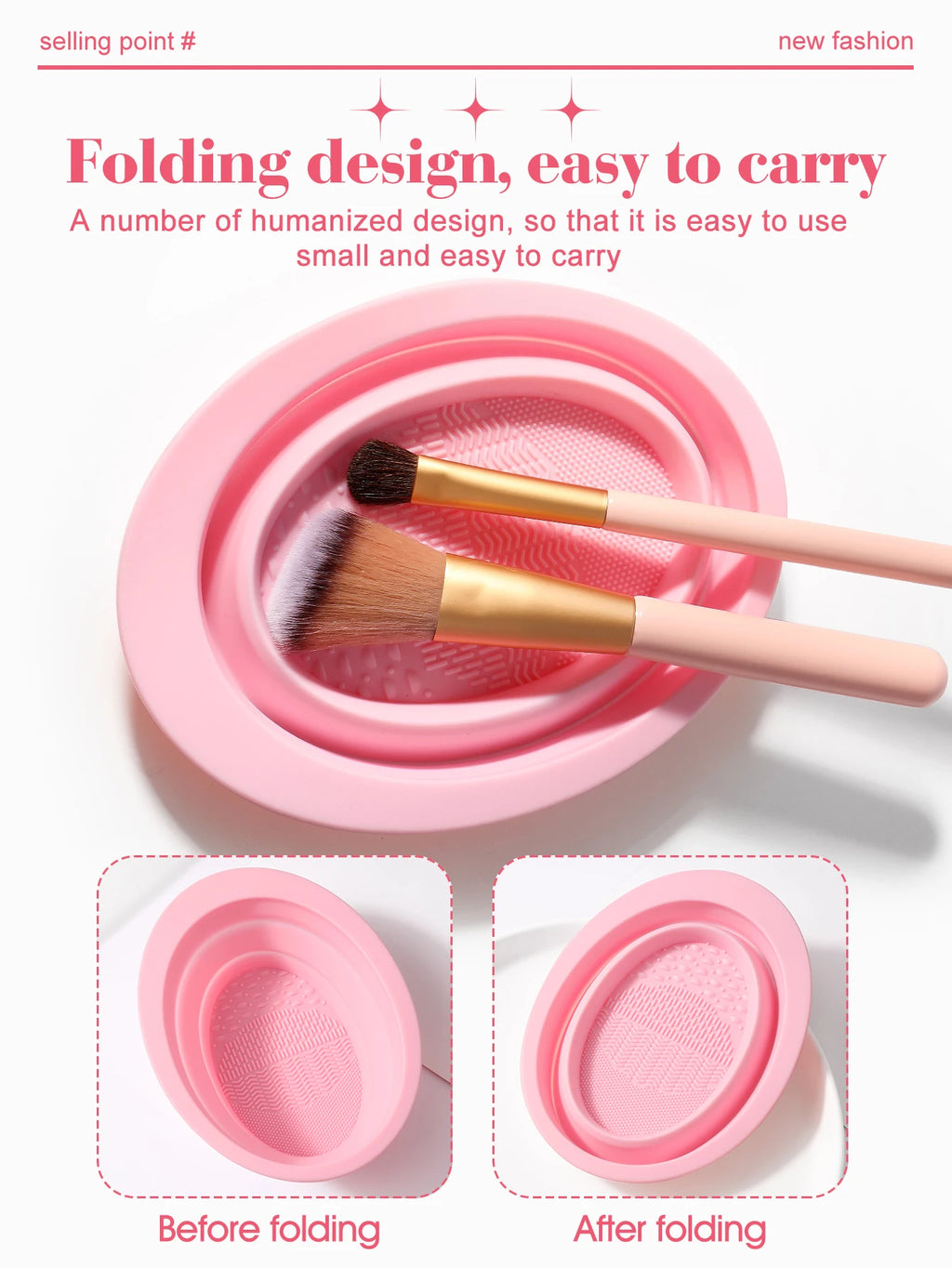 68-Piece Makeup Set with Sponges