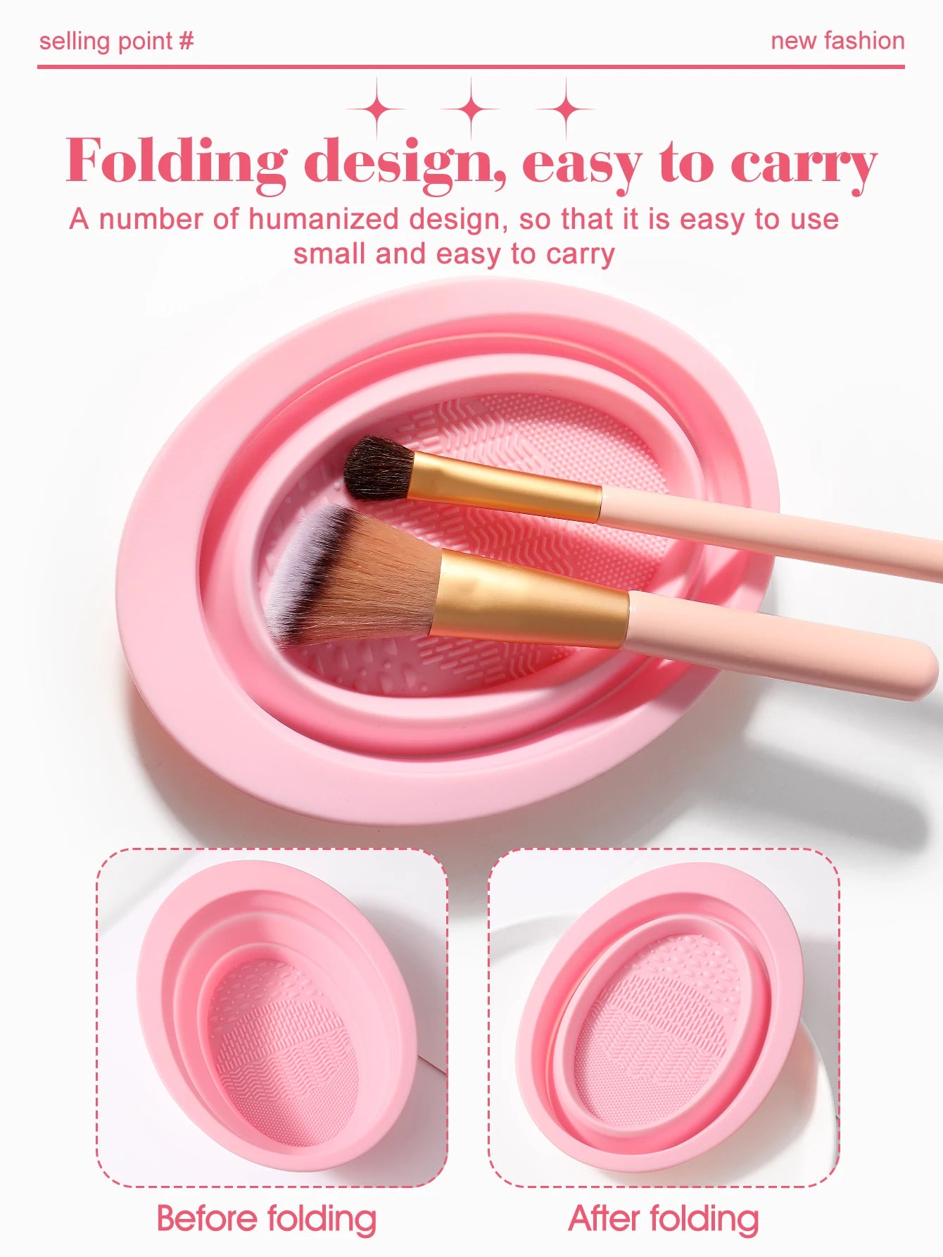 68-Piece Makeup Set with Sponges