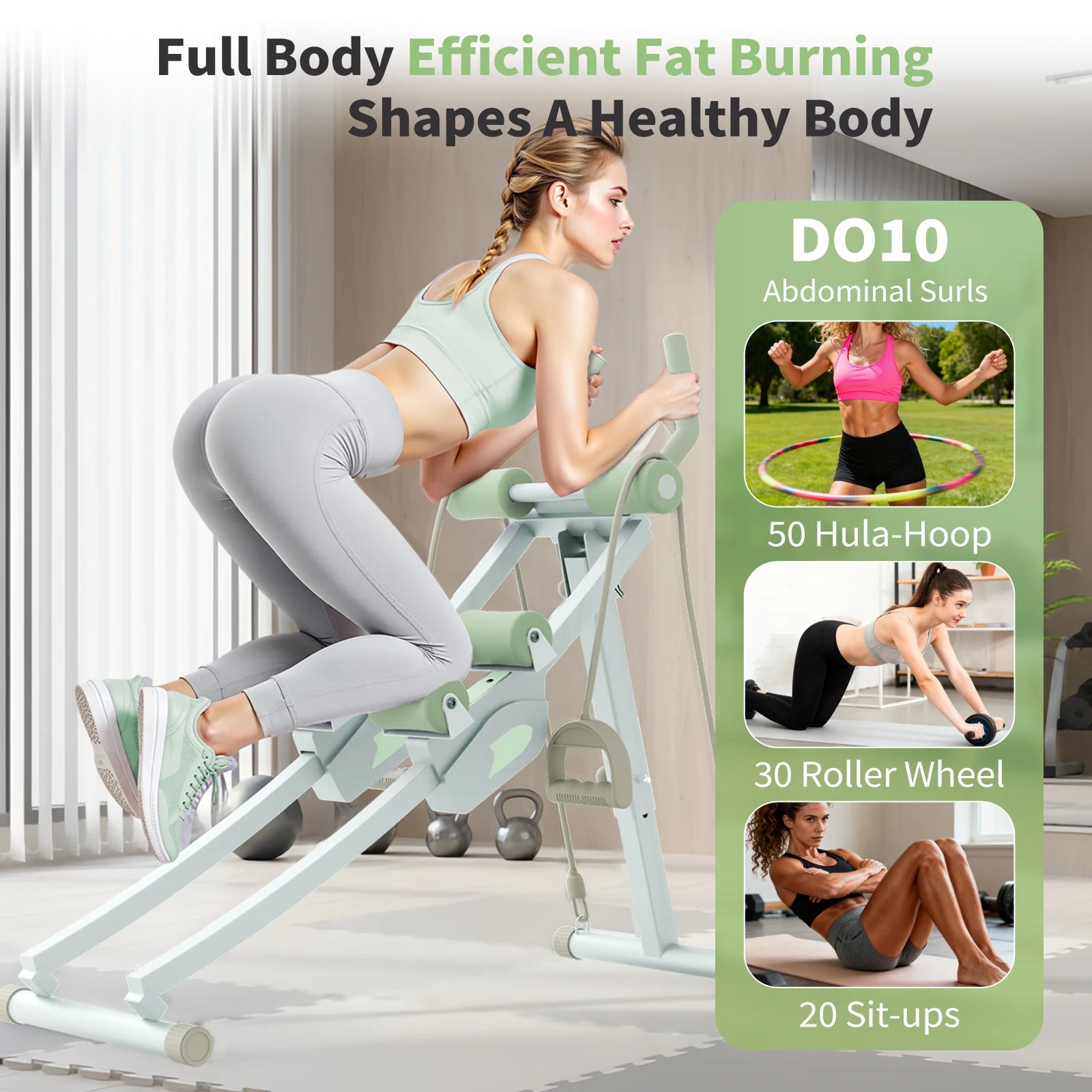 Foldable Ab Roller Trainer