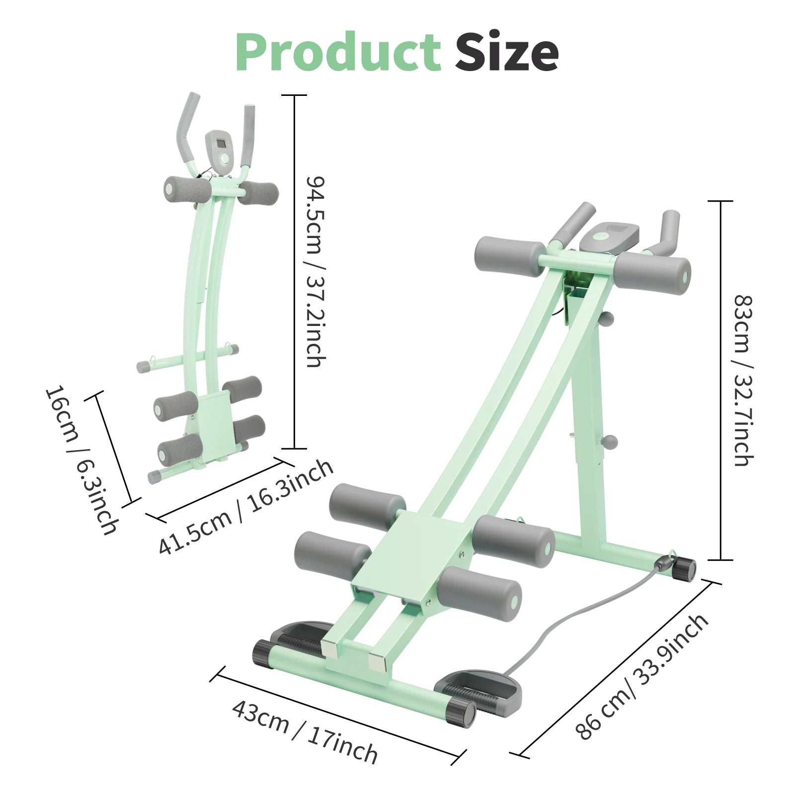 Foldable Ab Roller Trainer