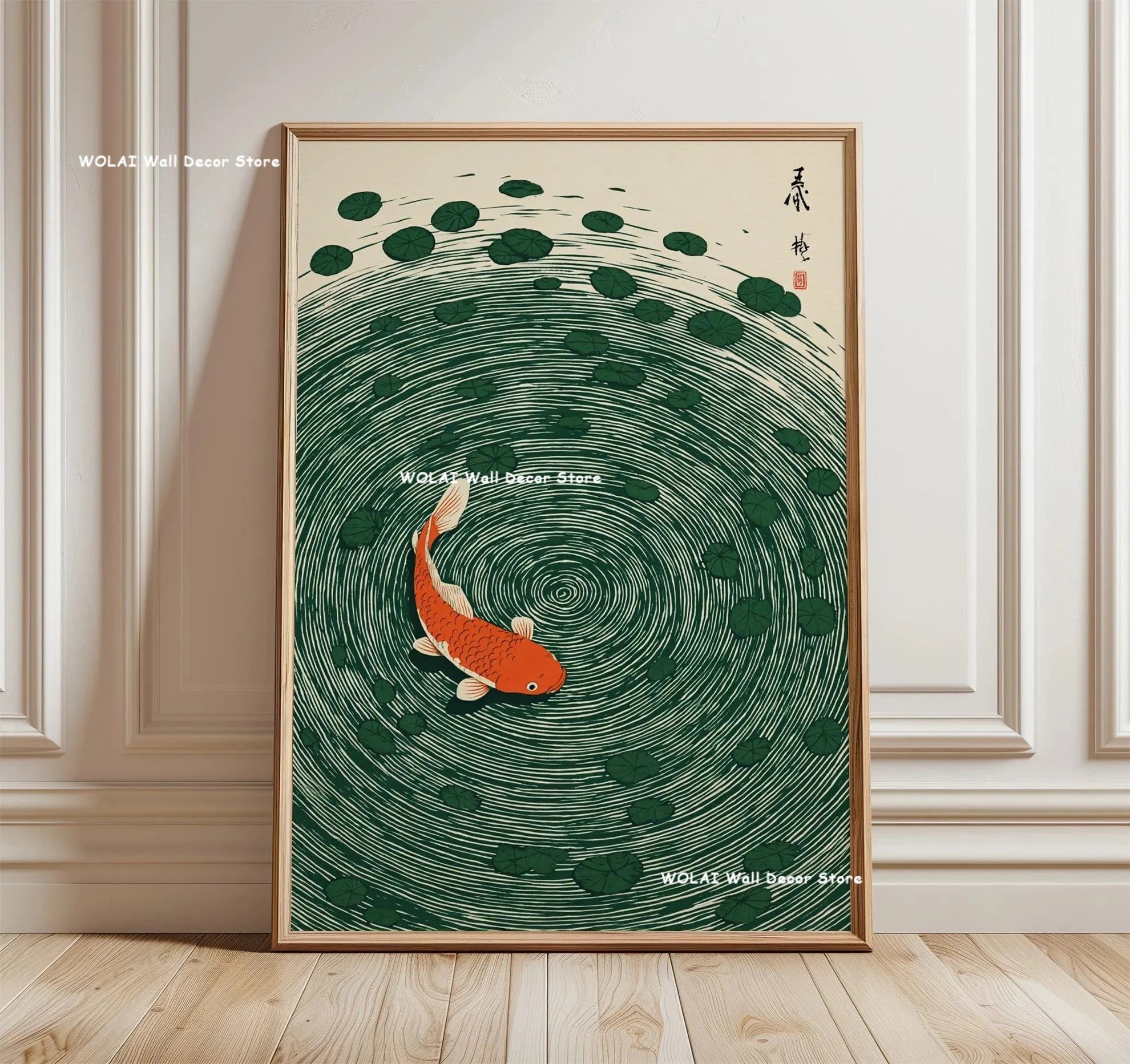 Zen Koi Forest Canvas Wall Art