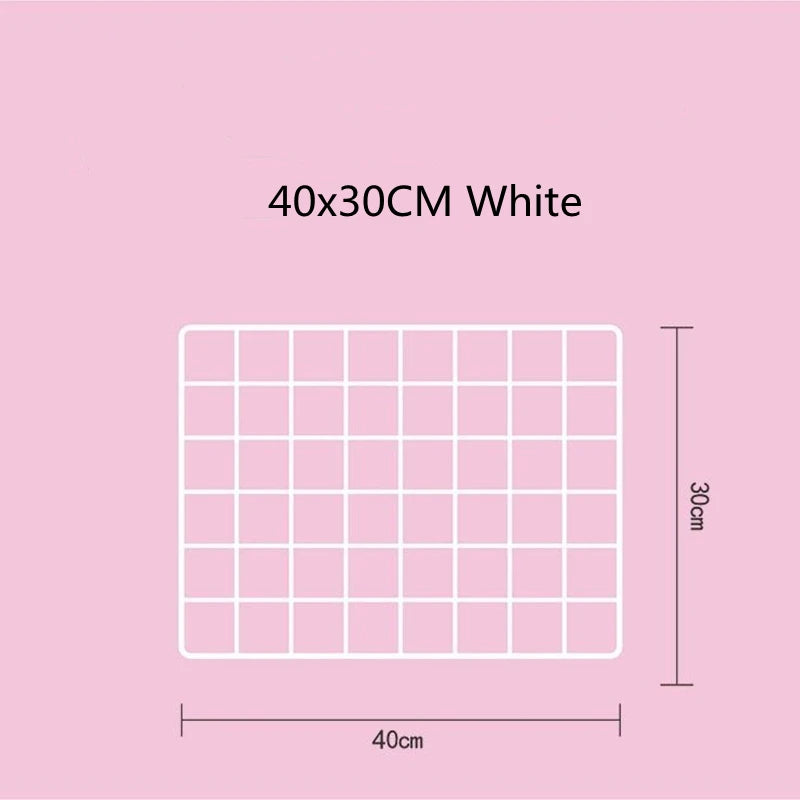 Iron Grid Photo Display Panel