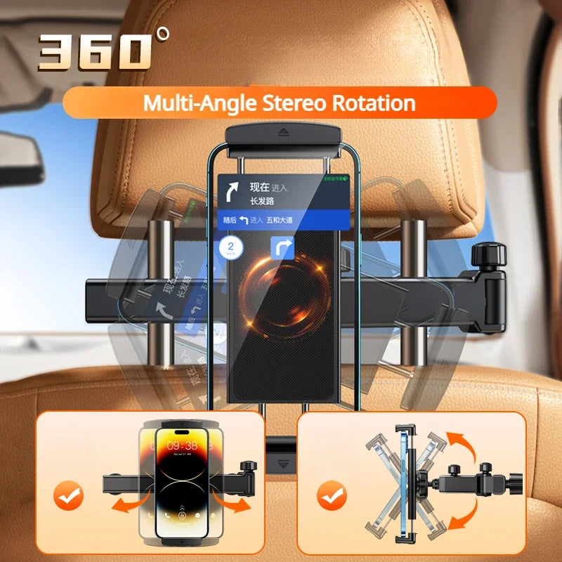 Car Headrest Phone & Tablet Holder