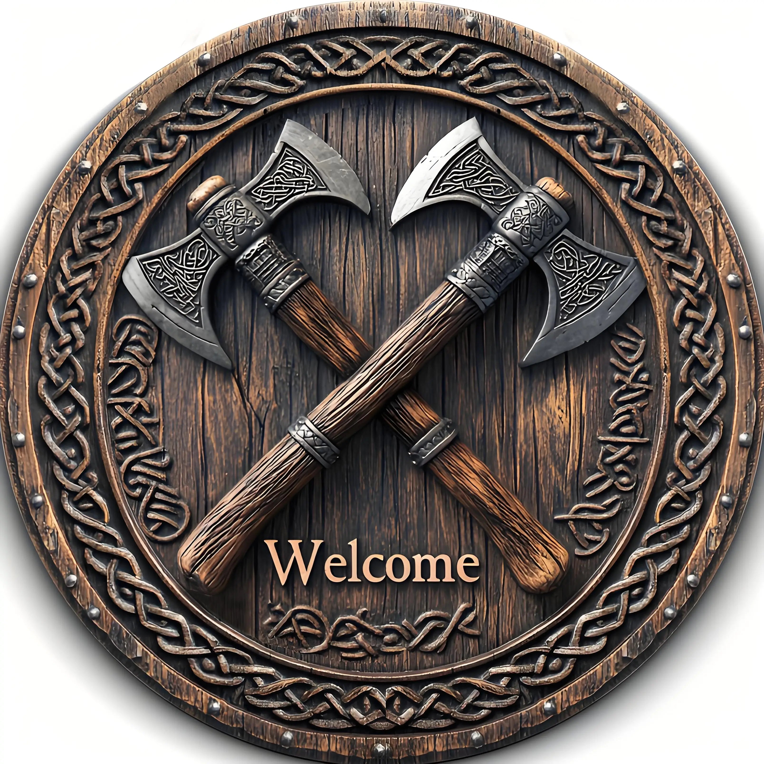 Viking Axes Aluminum Wall Sign