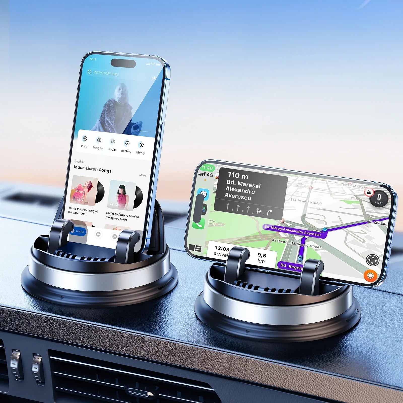 360° Car Phone & Tablet Mount