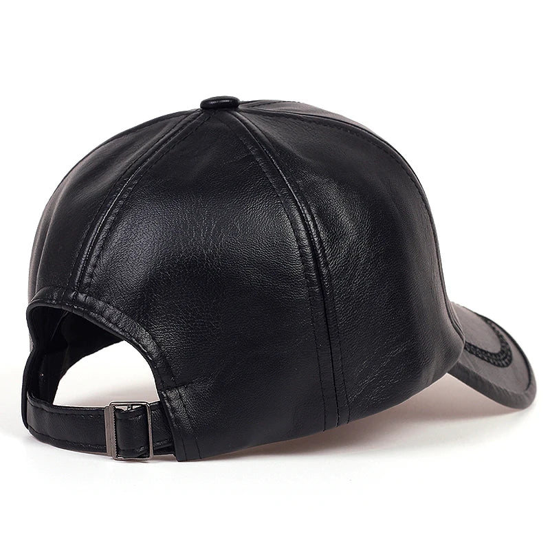 Leather Baseball Cap