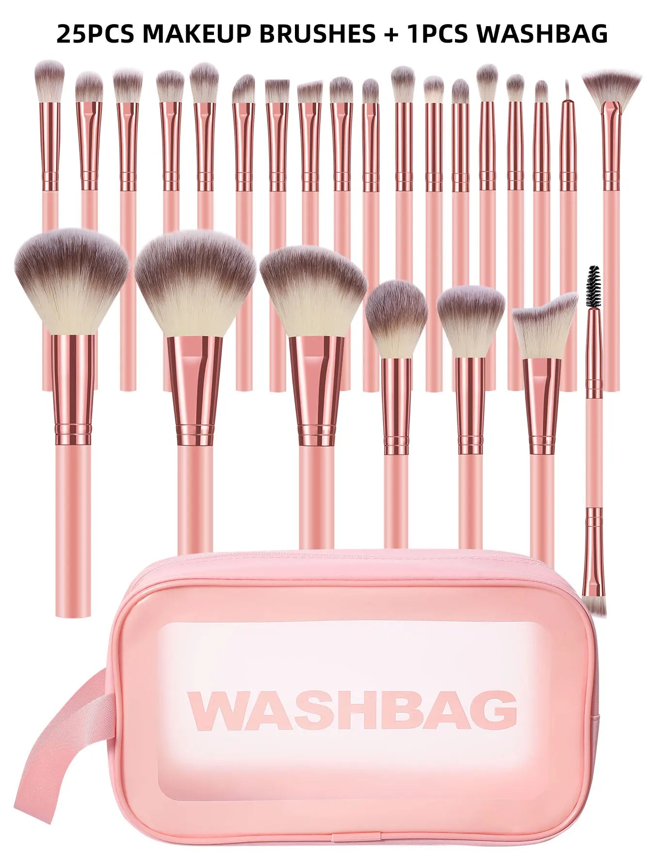 50-Piece Makeup Kit with Bag