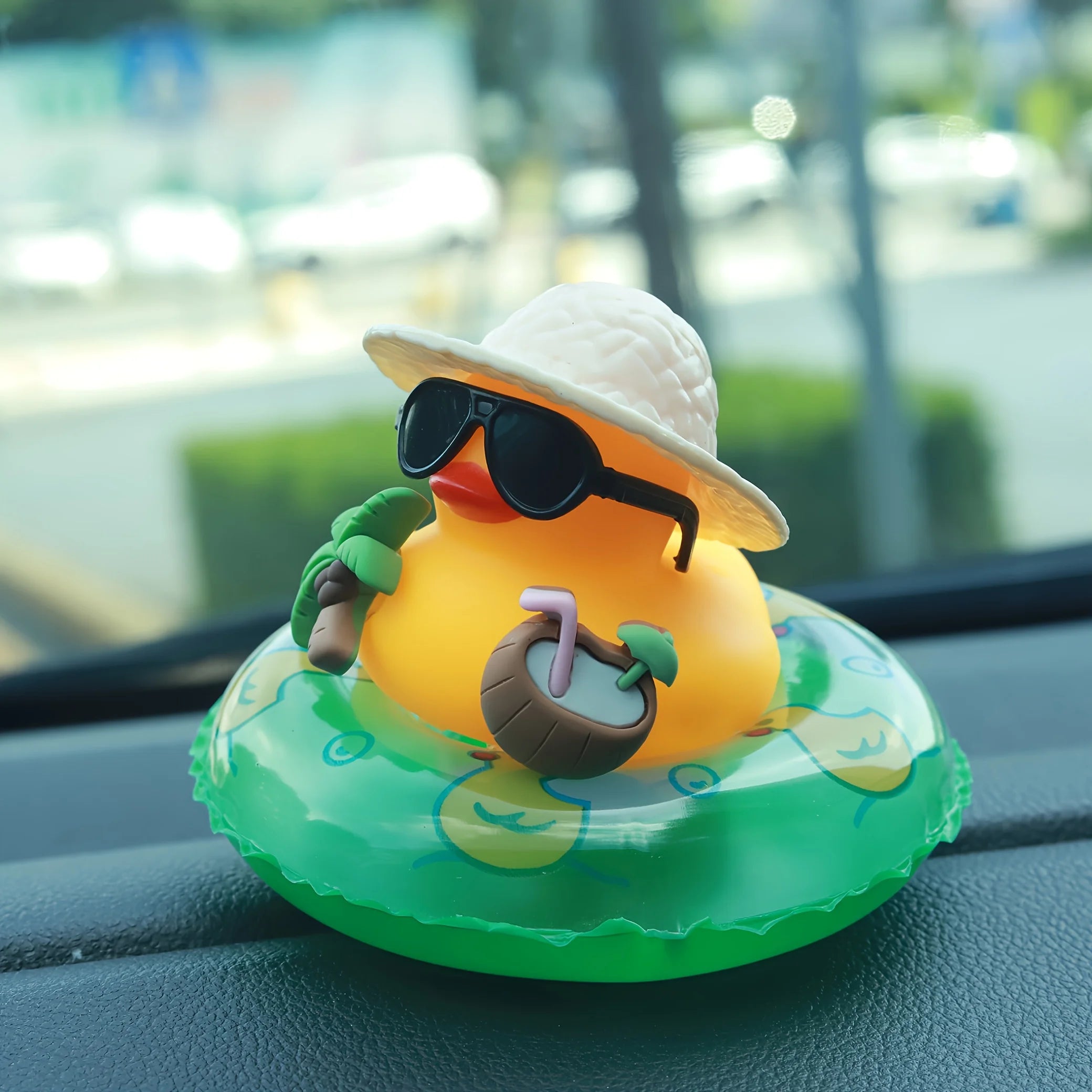 Beach Duck Car Dashboard Ornament