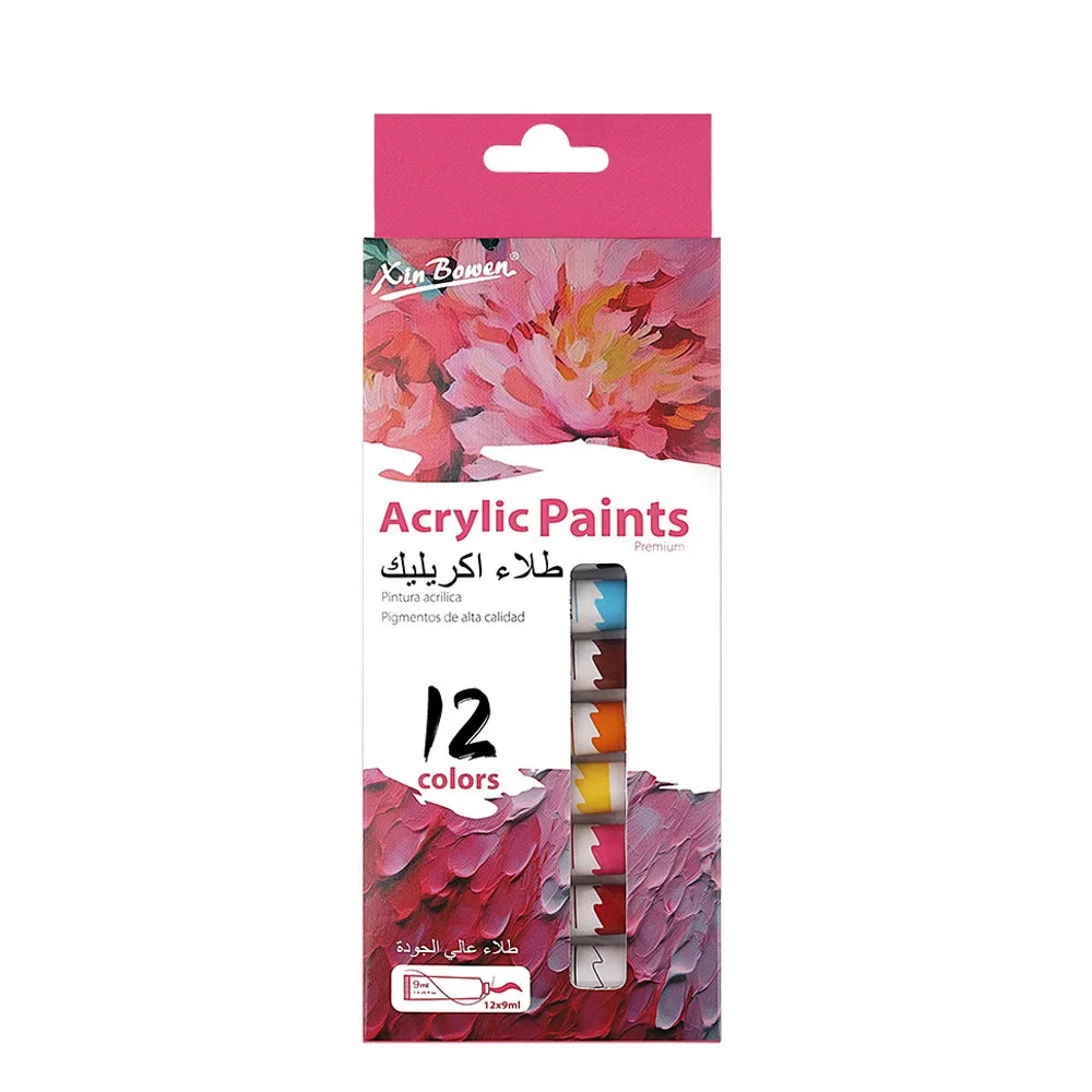 12-Color Acrylic Paint Set