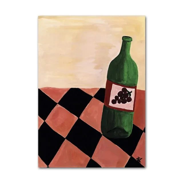 Minimalist Lemon Vase Wall Art