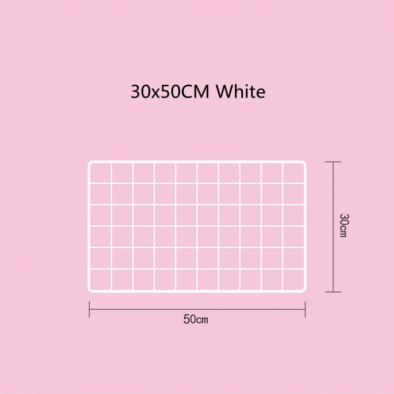Iron Grid Photo Display Panel