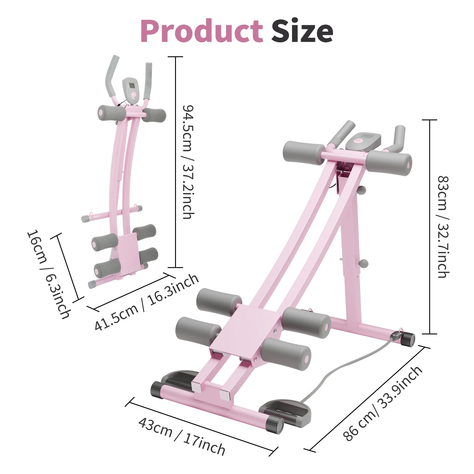 Foldable Ab Roller Trainer