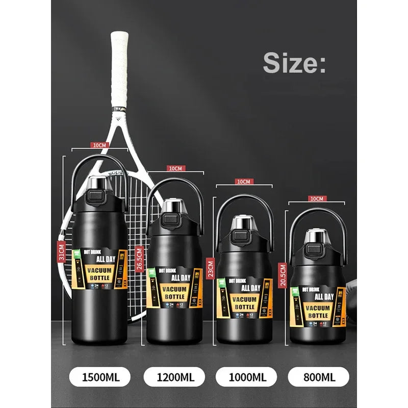 Insulated Sports Thermos with Straw