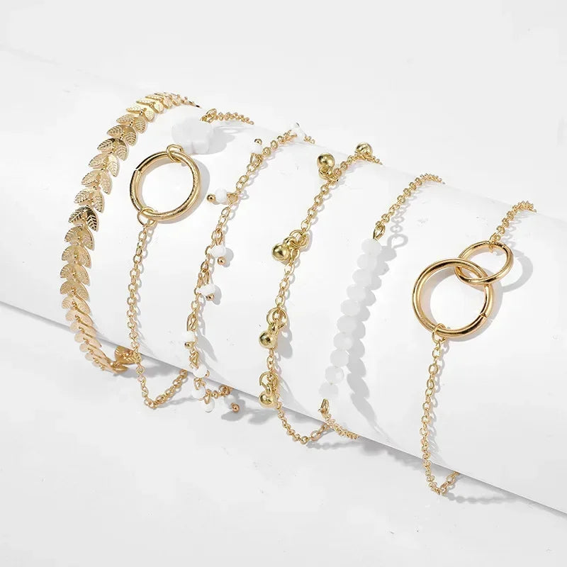 Boho Charm Bracelet Set (6 Pieces)