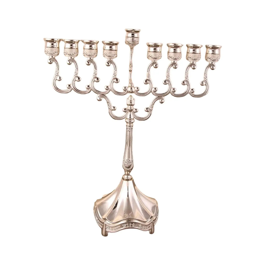 9-Branch Menorah Candle Holder