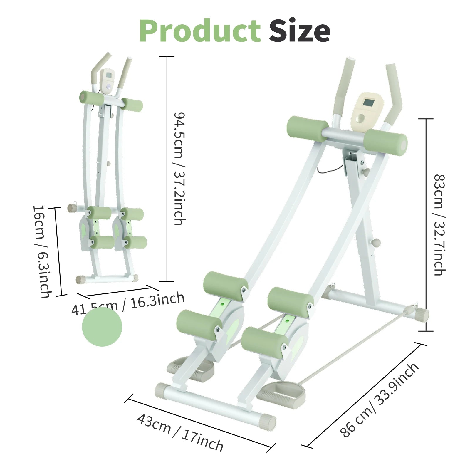 Foldable Ab Roller Trainer