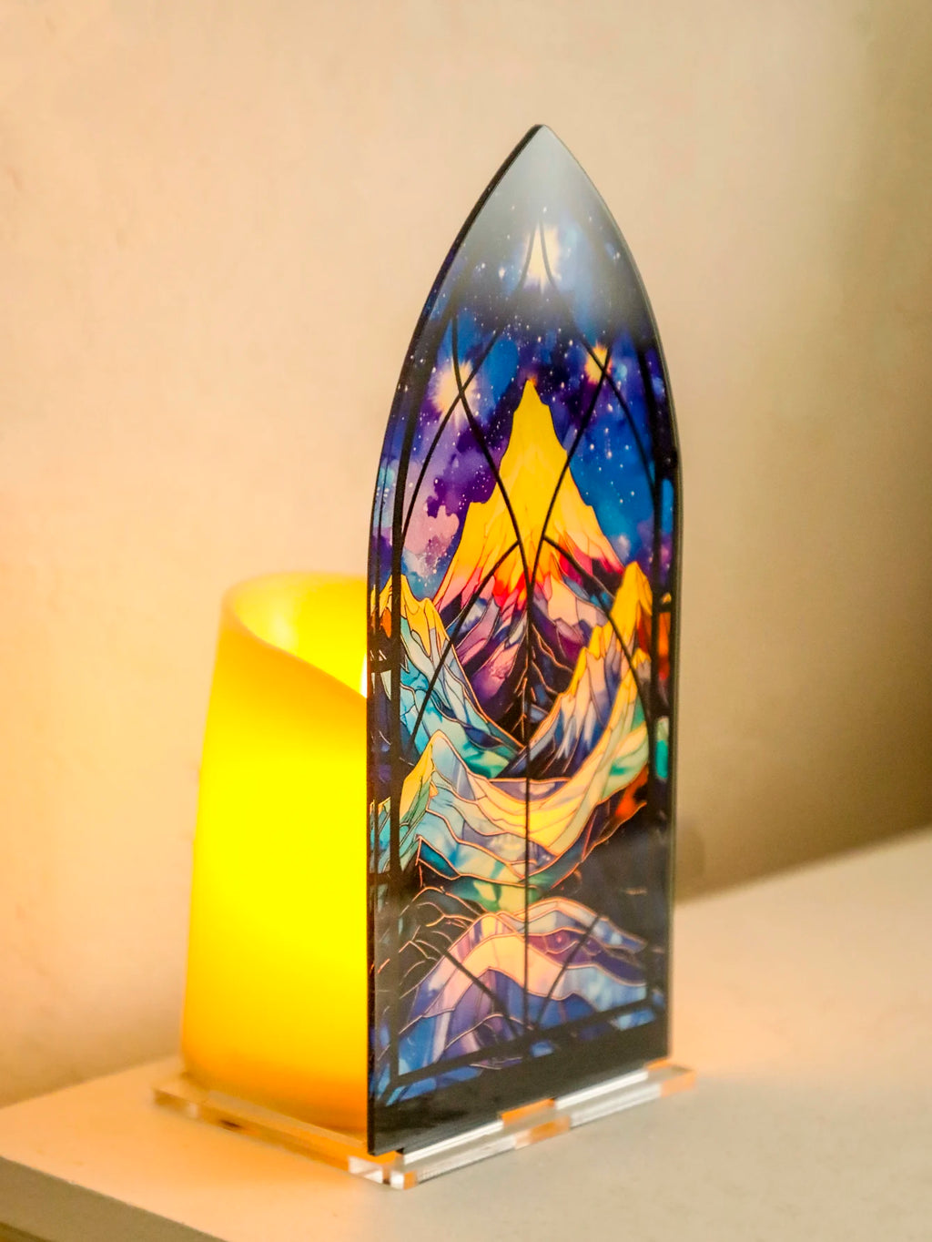 Acrylic Celestial Arch Candle Holder