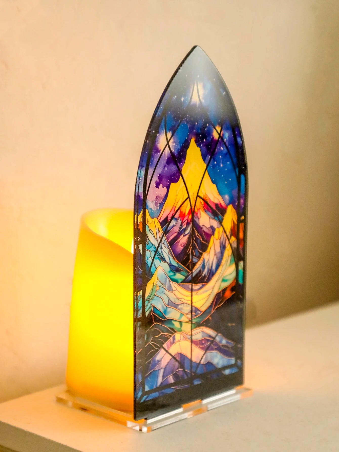 Acrylic Celestial Arch Candle Holder