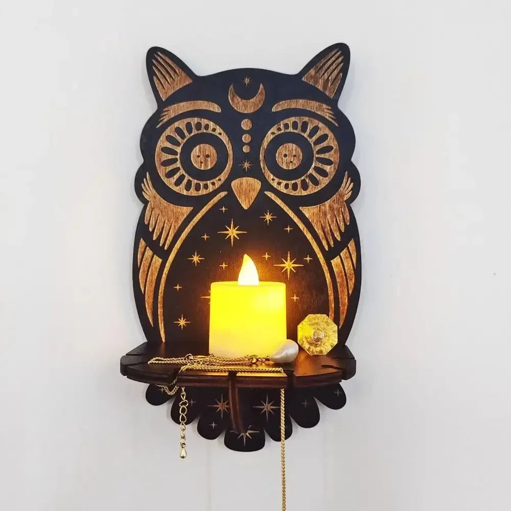 Wooden Wall Display Shelf