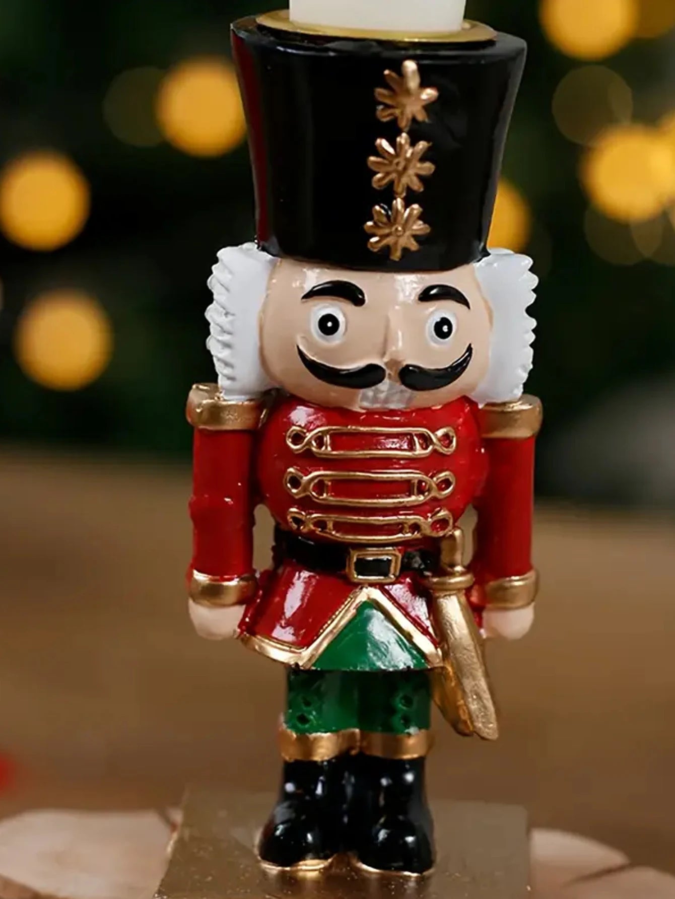 Nutcracker Candle Holder