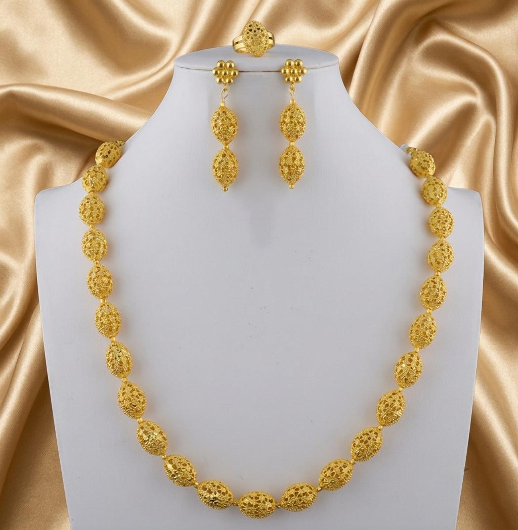 Bridal Necklace, Earrings & Ring Jewelry Set
