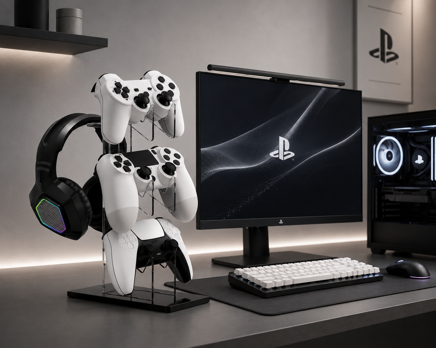 Controller Gaming Accessories For Playstation 5 4 3 2 PS5 PS4 PS3 Dualsense Dualshock Switch Pro Xbox Control Stand Support Game
