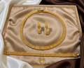 18K Gold-Plated Necklace, Earrings & Bracelet Set