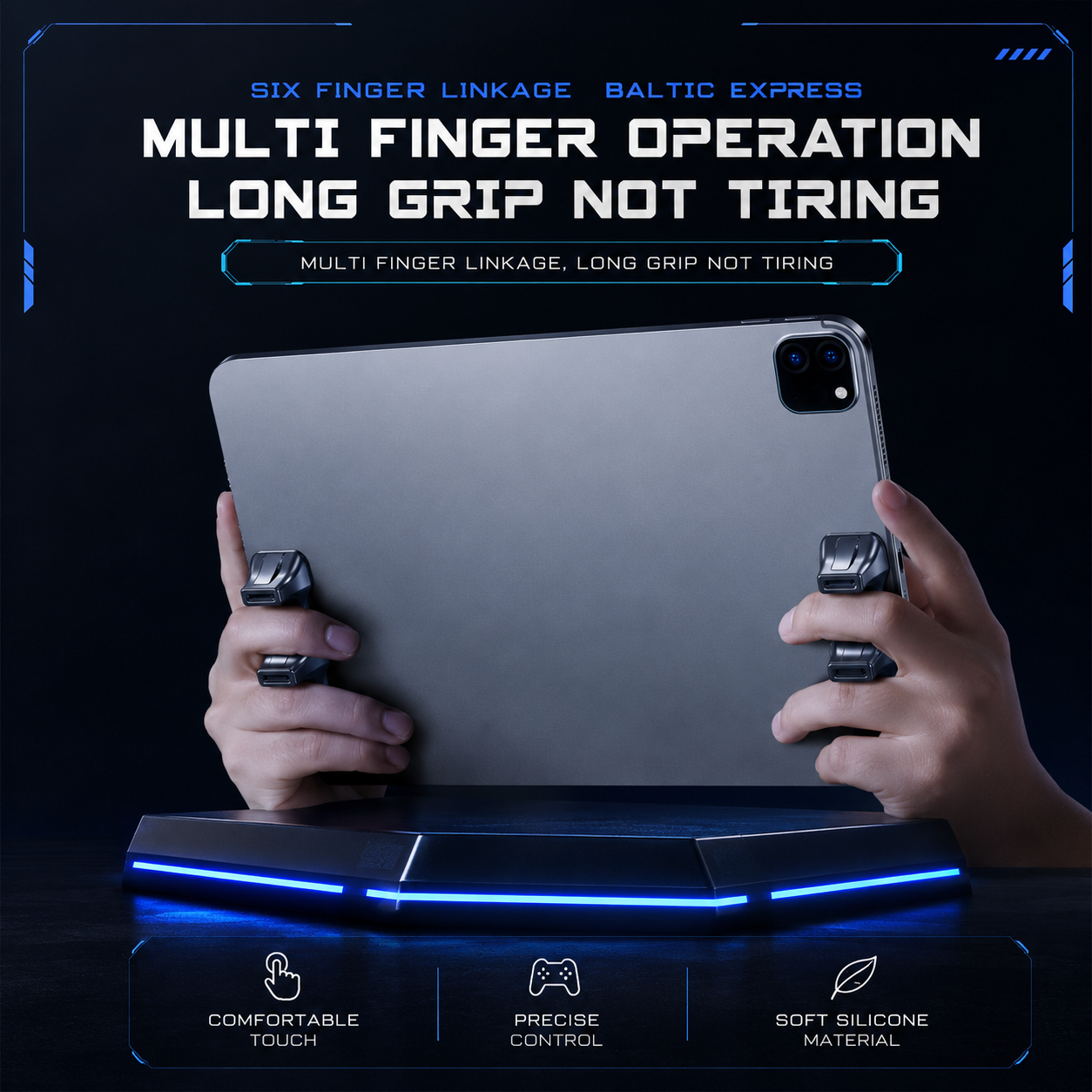 2Pcs Gaming Accessories L1 R1 ABS Gamepad Joysticks Controller Z24A for IPad IOS Android Tablet Universal PUBG Game Grip Handle
