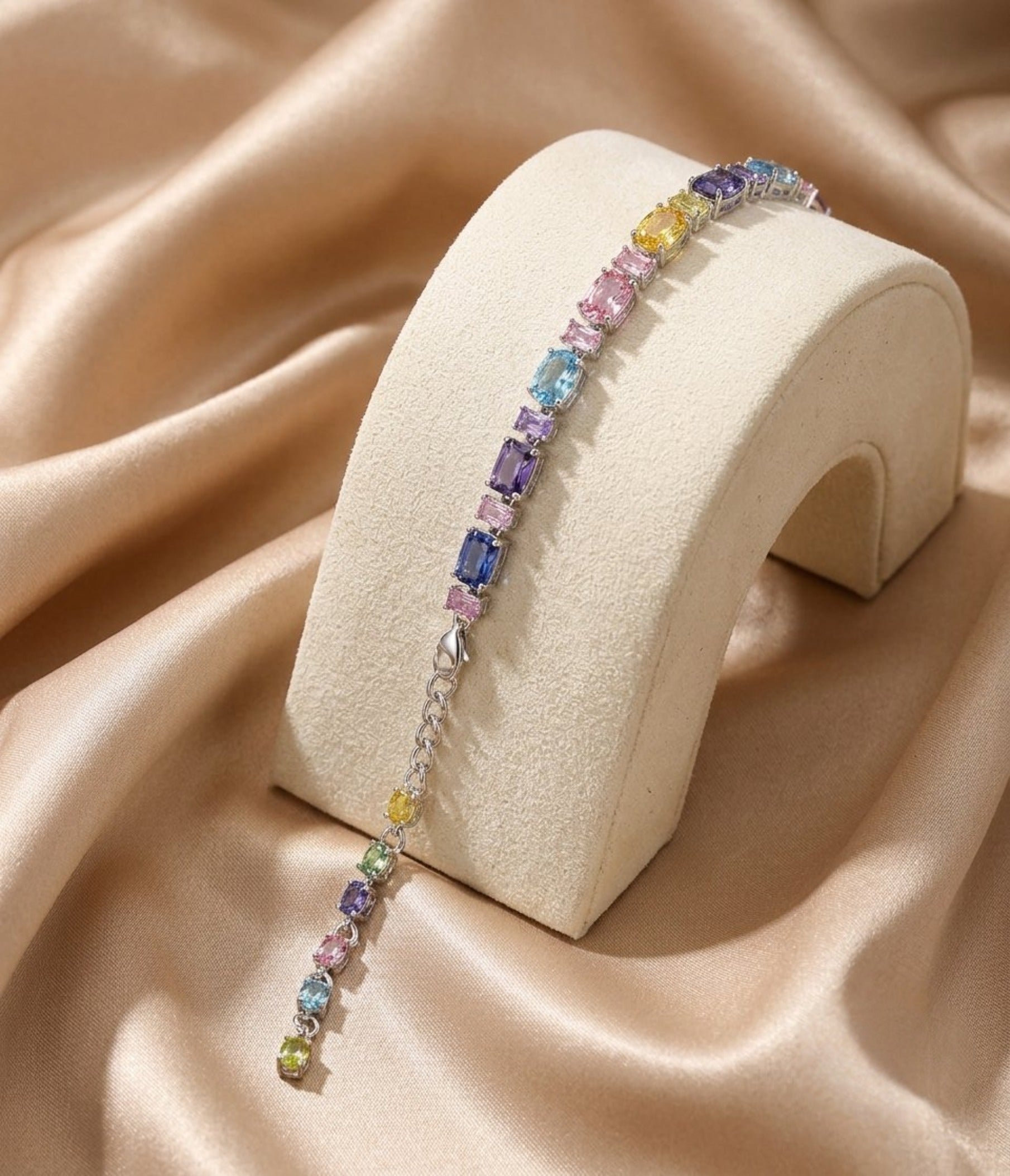Crystal Clavicle Necklace & Bracelet Set