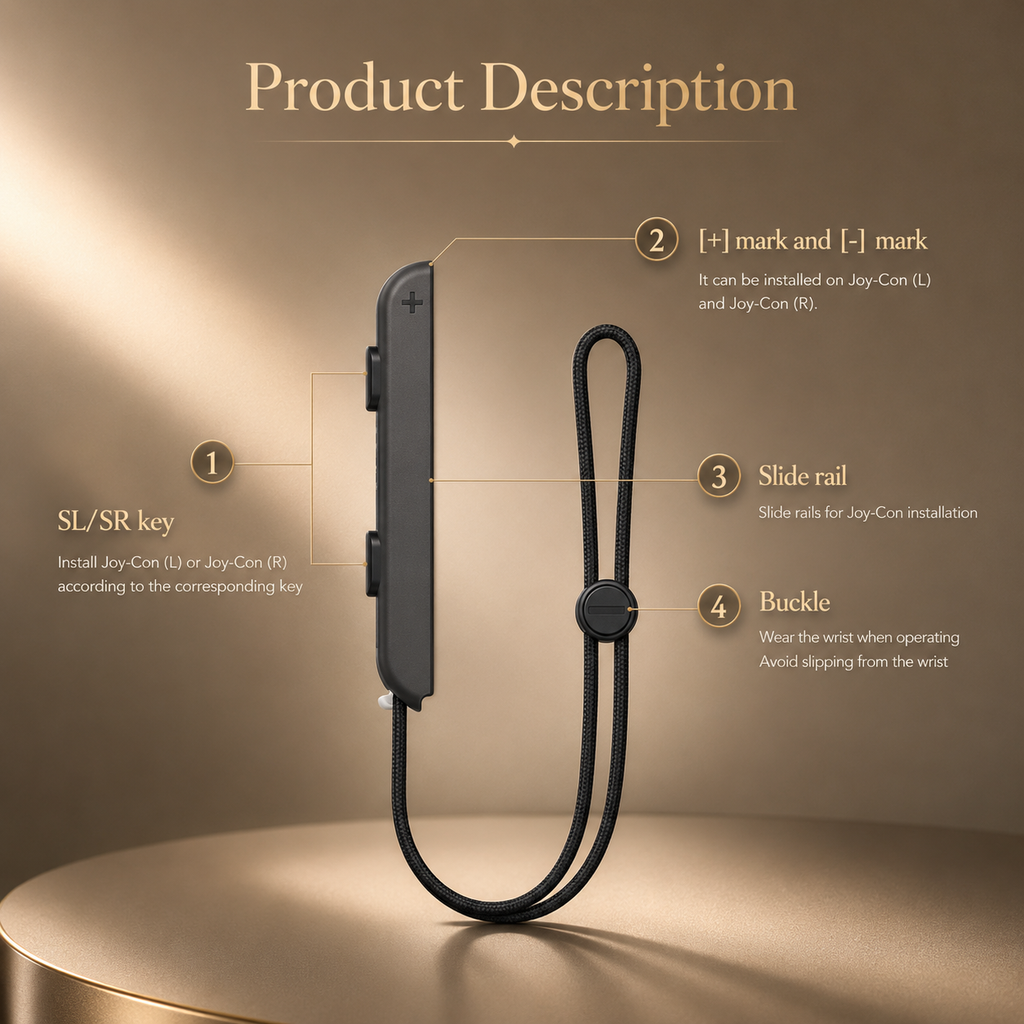 GAMINJA For Nintend Switch & OLED Gamepad Controller Gamepad Hand Rope Joy-con Wrist Strap Laptop Video Games Accessories