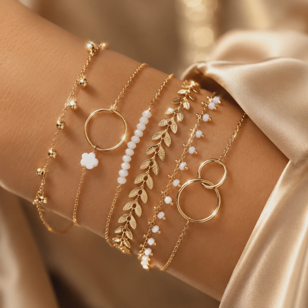 Boho Charm Bracelet Set (6 Pieces)
