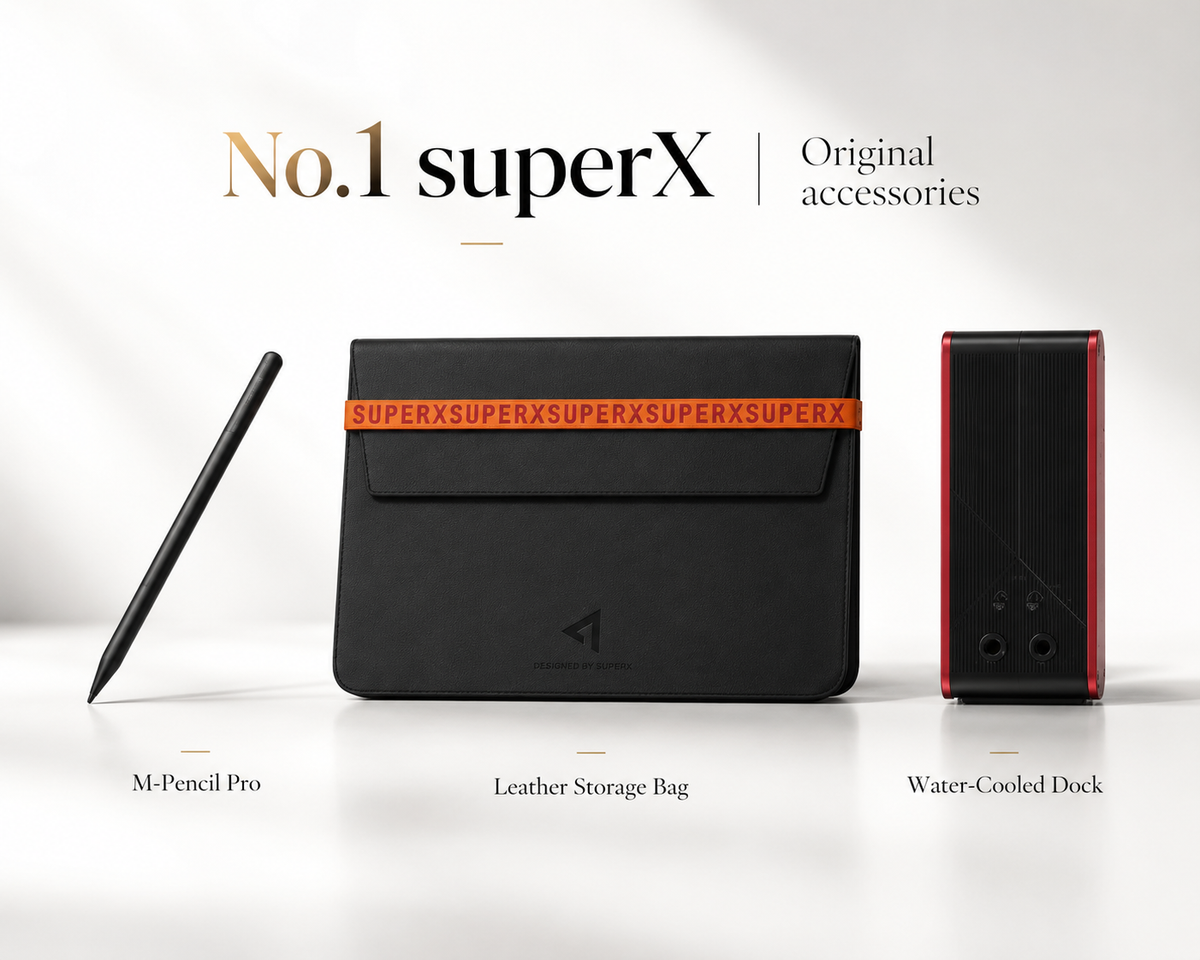 Super X Gaming Handheld Accessories Stylus Storage Bag Water-Cooled Dock Tempered Film Game Controller  For Onexplayer Super X